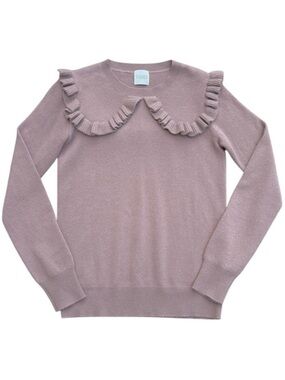 MADELEINE THOMPSON
100% Cashmere Adelboden Frill
Sweater Taupe Small $410.00 EUC